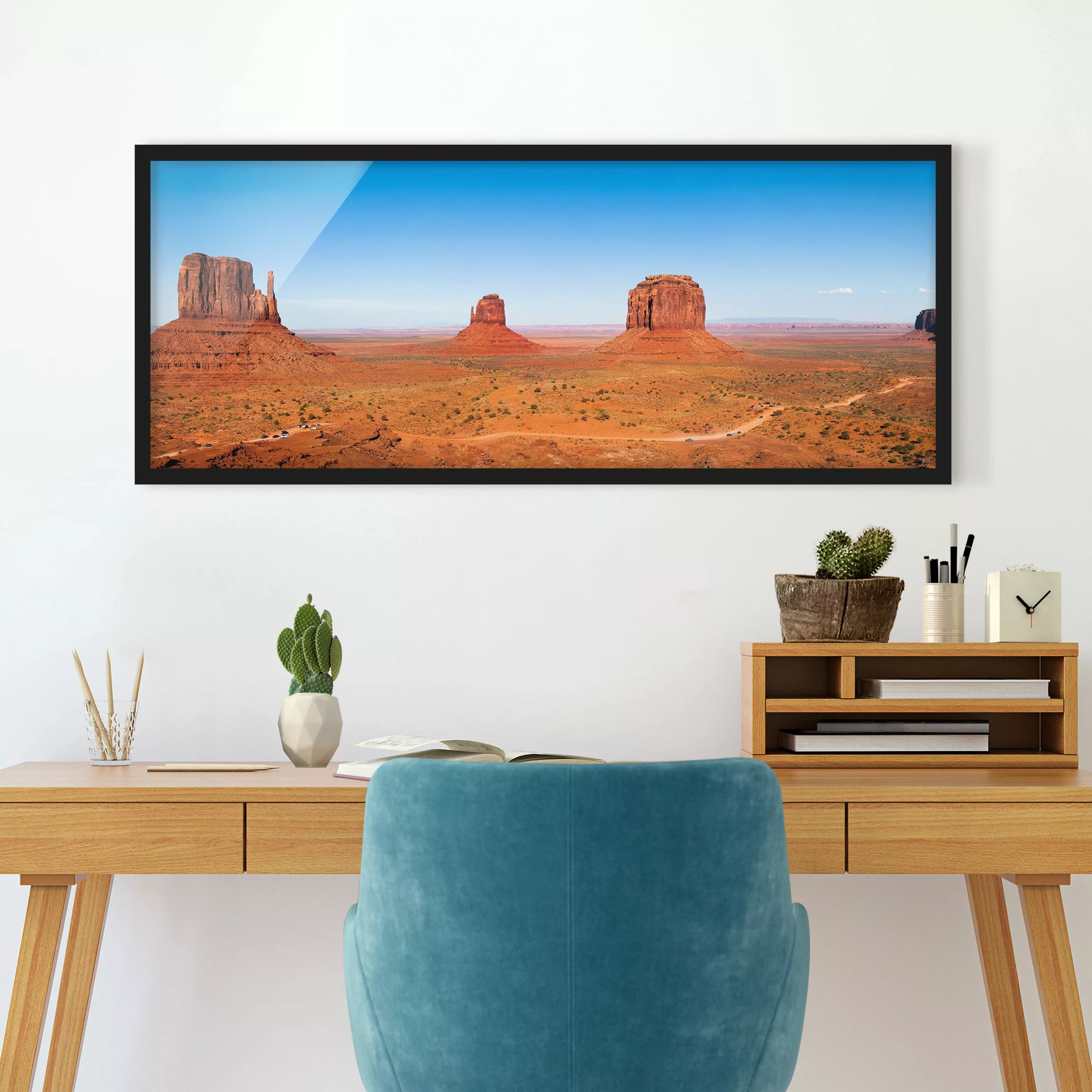 Bild mit Rahmen Natur & Landschaft - Panorama Rambling Colorado Plateau günstig online kaufen