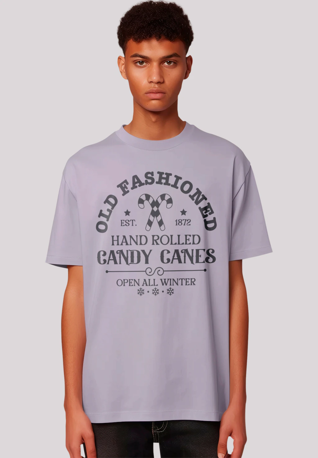 F4NT4STIC T-Shirt "Cany Canes Retro Weihnachts Sign", Premium Qualität günstig online kaufen