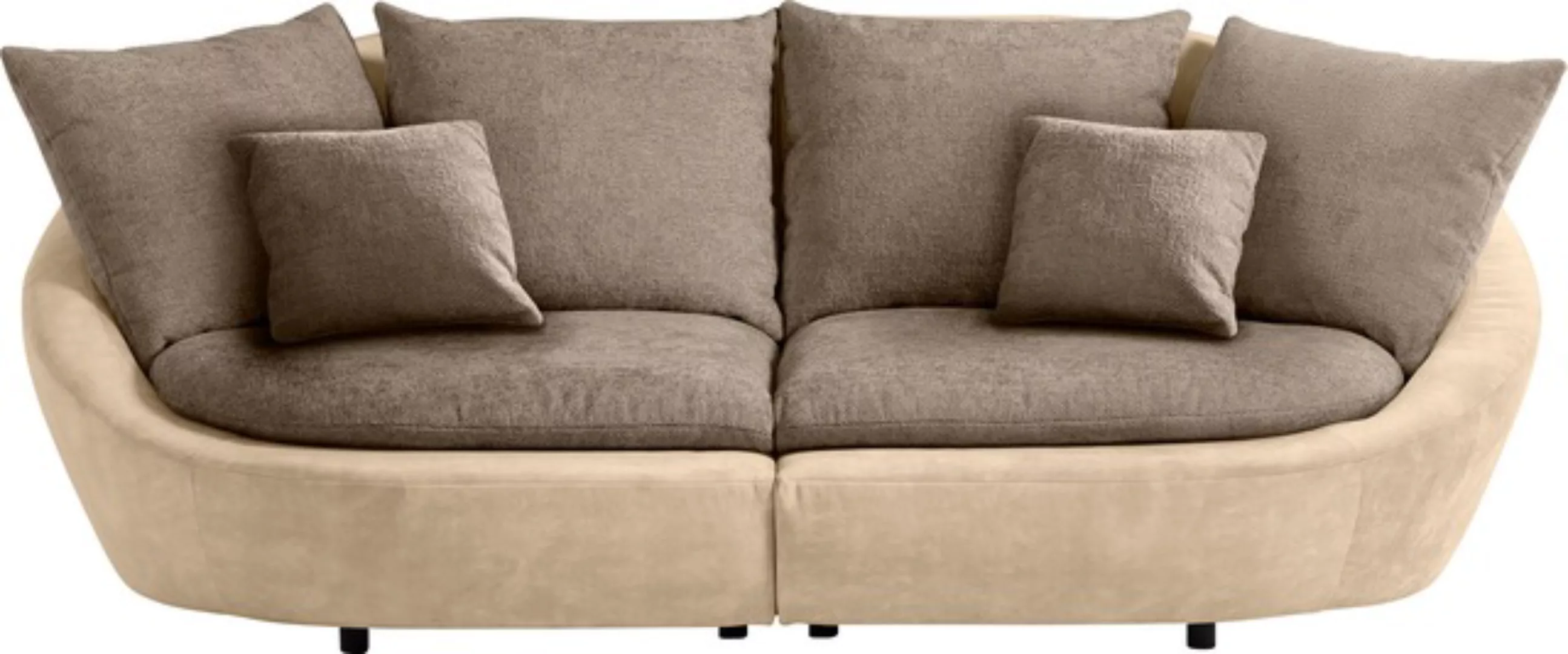TRENDMANUFAKTUR Big-Sofa »Maui, inklusive 4 Rückenkissen und 2 Zierkissen, günstig online kaufen