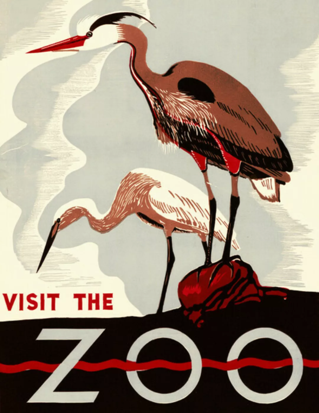 Poster / Leinwandbild - Visit The Zoo günstig online kaufen