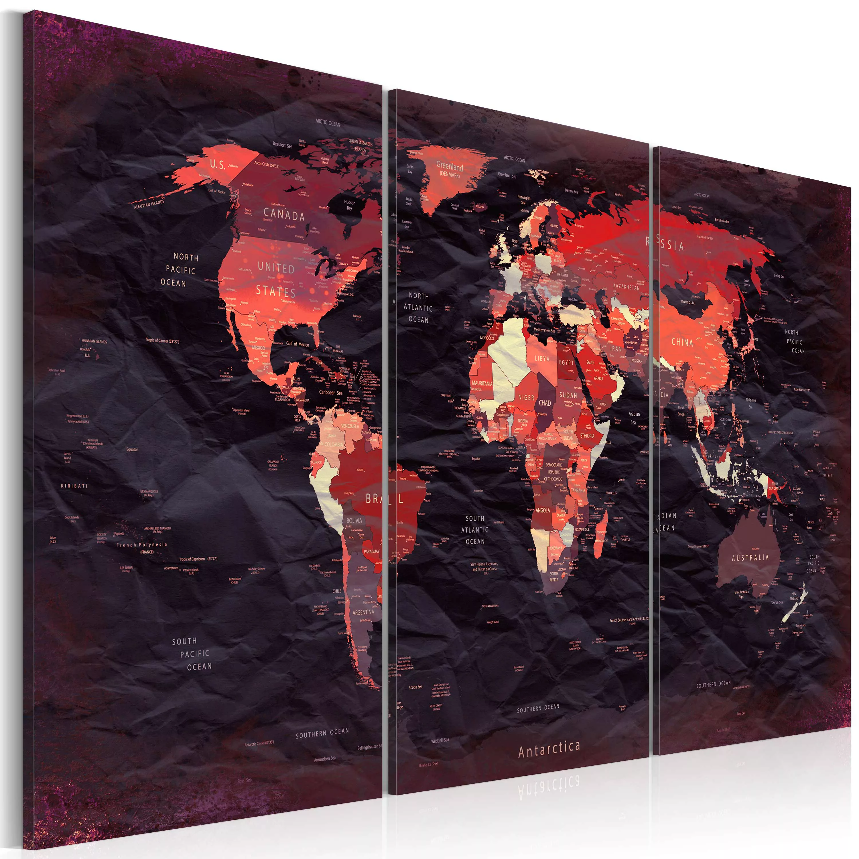 Wandbild - Plan of the World günstig online kaufen