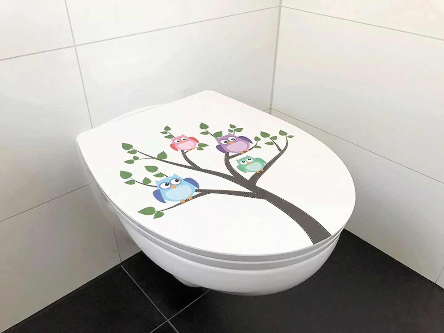 ADOB WC-Sitz »Eule«, Absenkautomatik, zur Reinigung auf Knopfdruck abnehmba günstig online kaufen