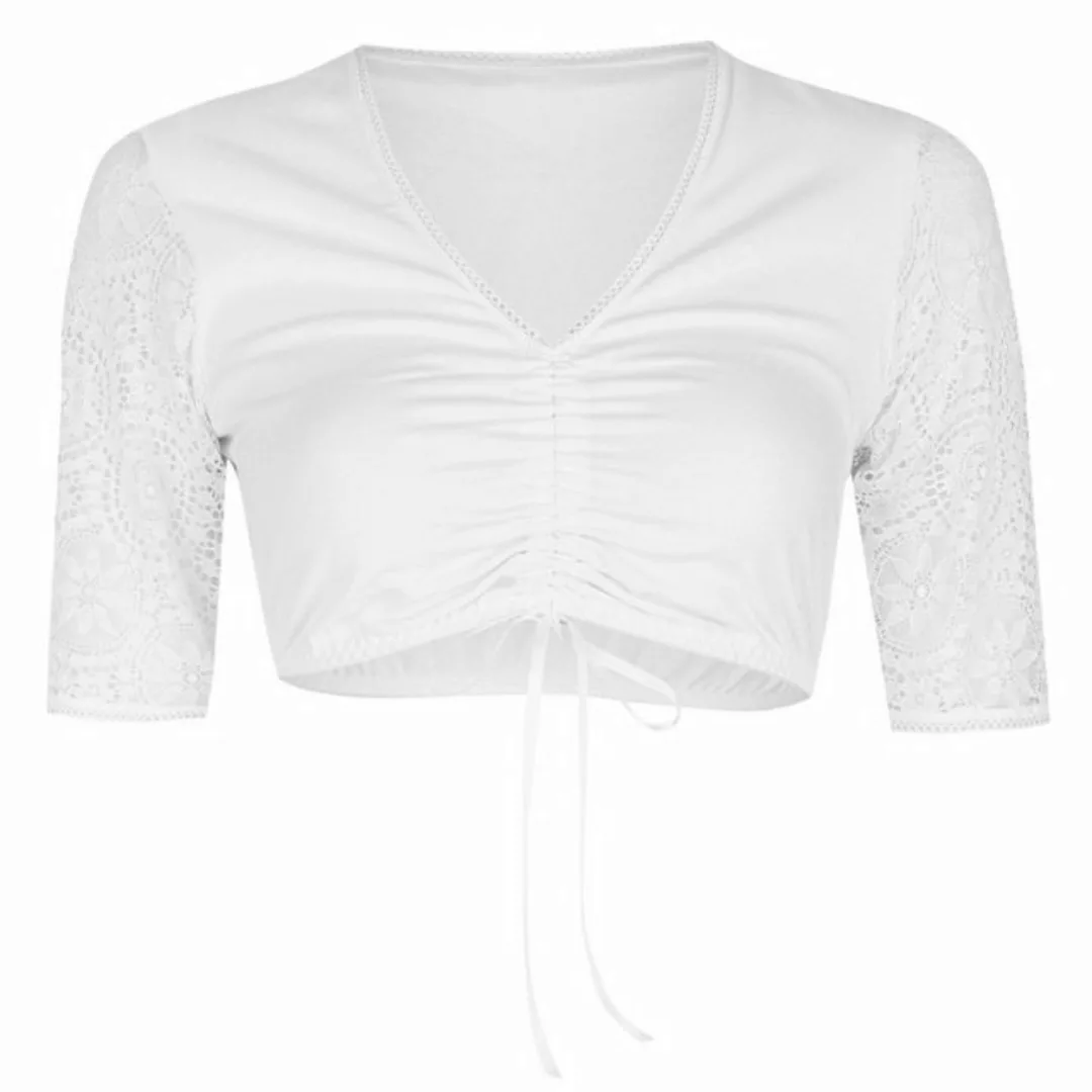 Nina Von C. Dirndlbluse Nina von C. Dirndl-Bluse, halbarm (50 Weiss) günstig online kaufen