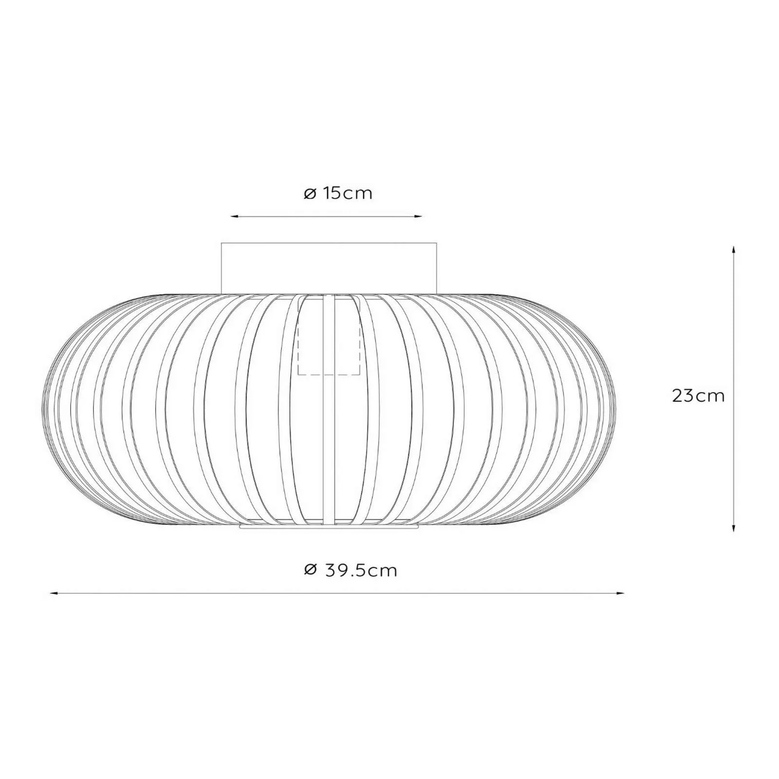 Käfig-Deckenleuchte Manuela, Ø 40 cm, schwarz günstig online kaufen