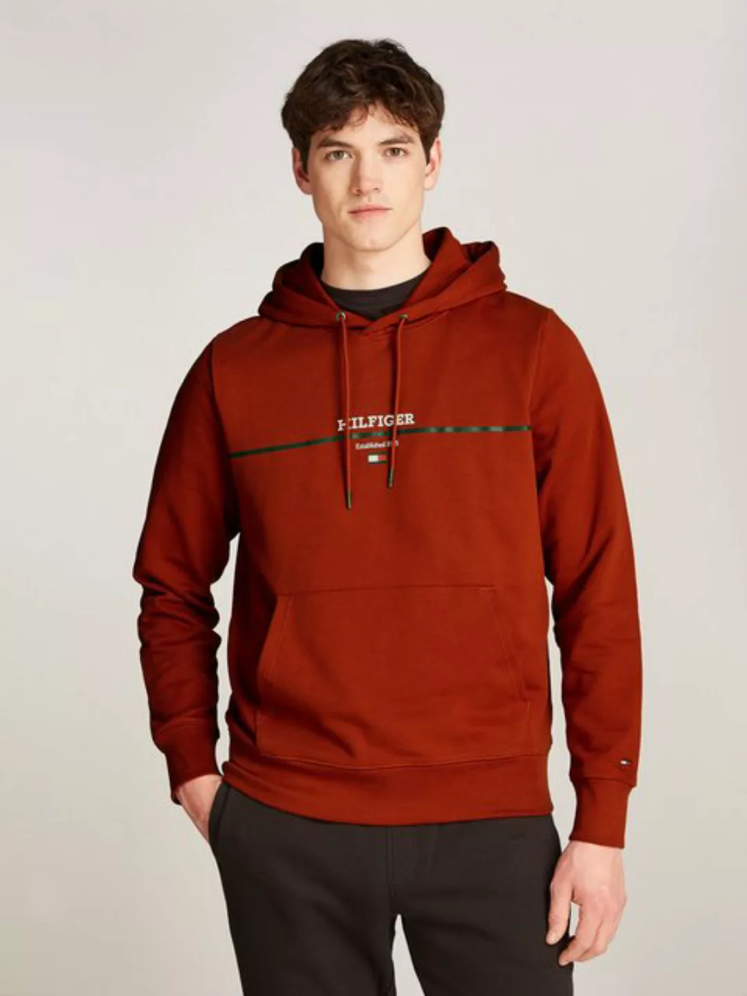 Tommy Hilfiger Hoodie HILFIGER STRIPE TERRY HOODY günstig online kaufen