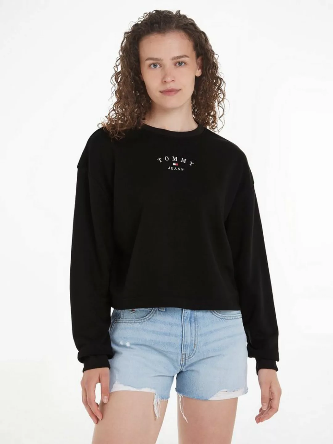 Tommy Jeans Sweatshirt TJW ESSENTIAL LOGO 2 CREW mit Tommy Jeans Flagge günstig online kaufen