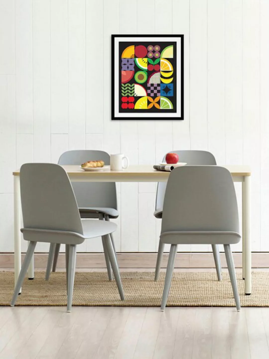 queence Bild »Fibi«, Obst-Obst Bilder-Essen-Lebensmittel-Kunst-Abstrakt-Art günstig online kaufen