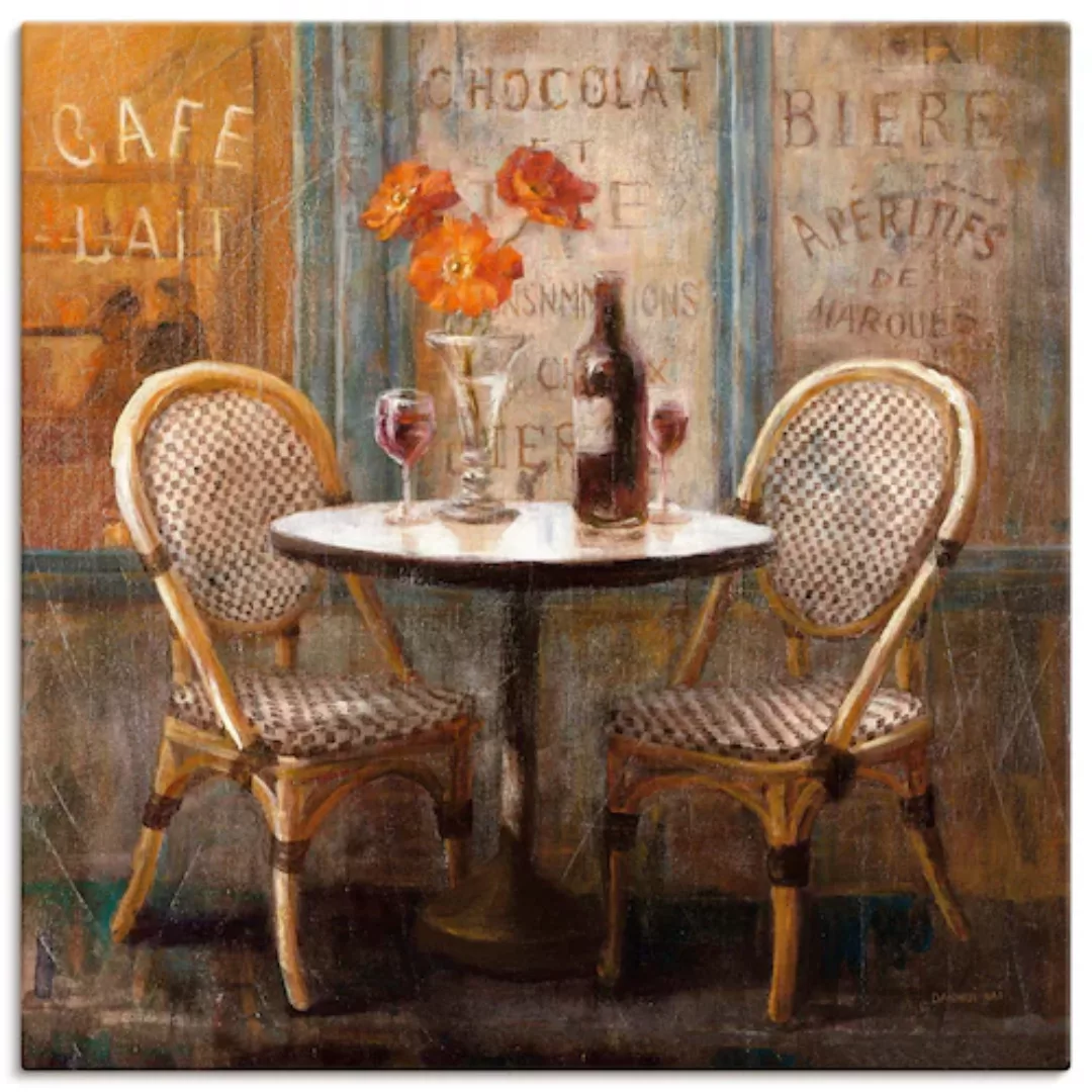 Artland Wandbild »Triff mich im Cafe I«, Restaurant & Cafés, (1 St.), als L günstig online kaufen