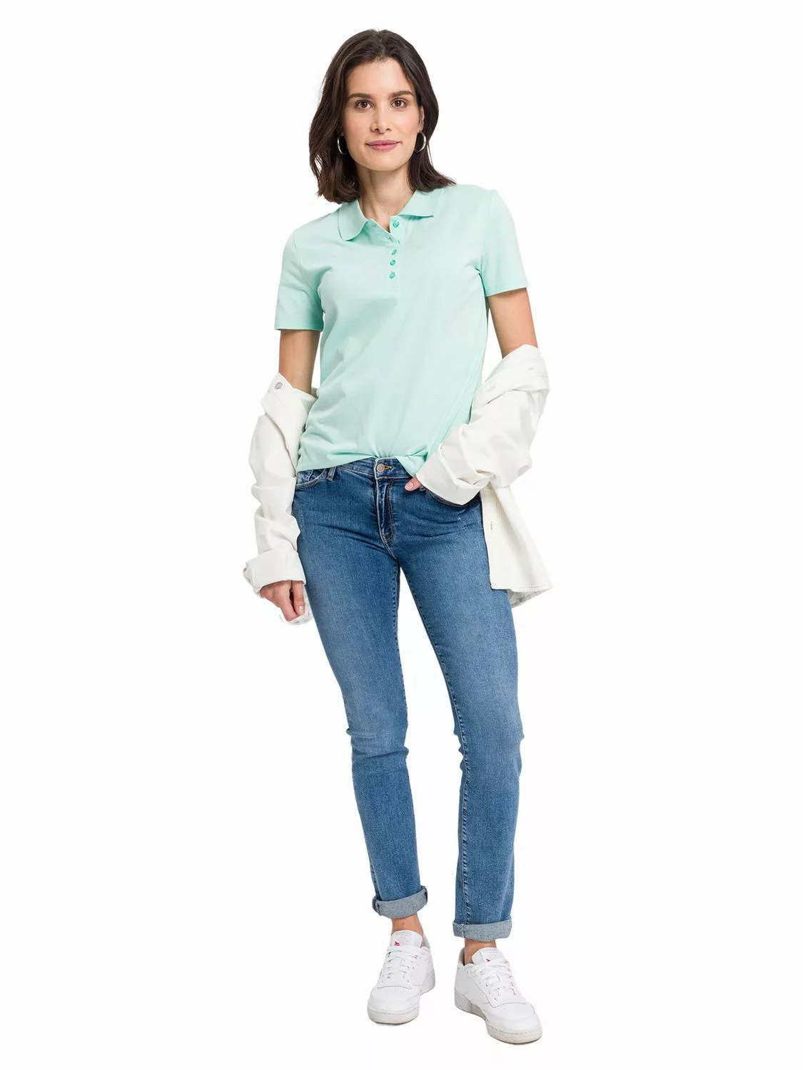 Cross Jeans Damen Jeans ANYA - Slim Fit - Blau - Blue Denim günstig online kaufen