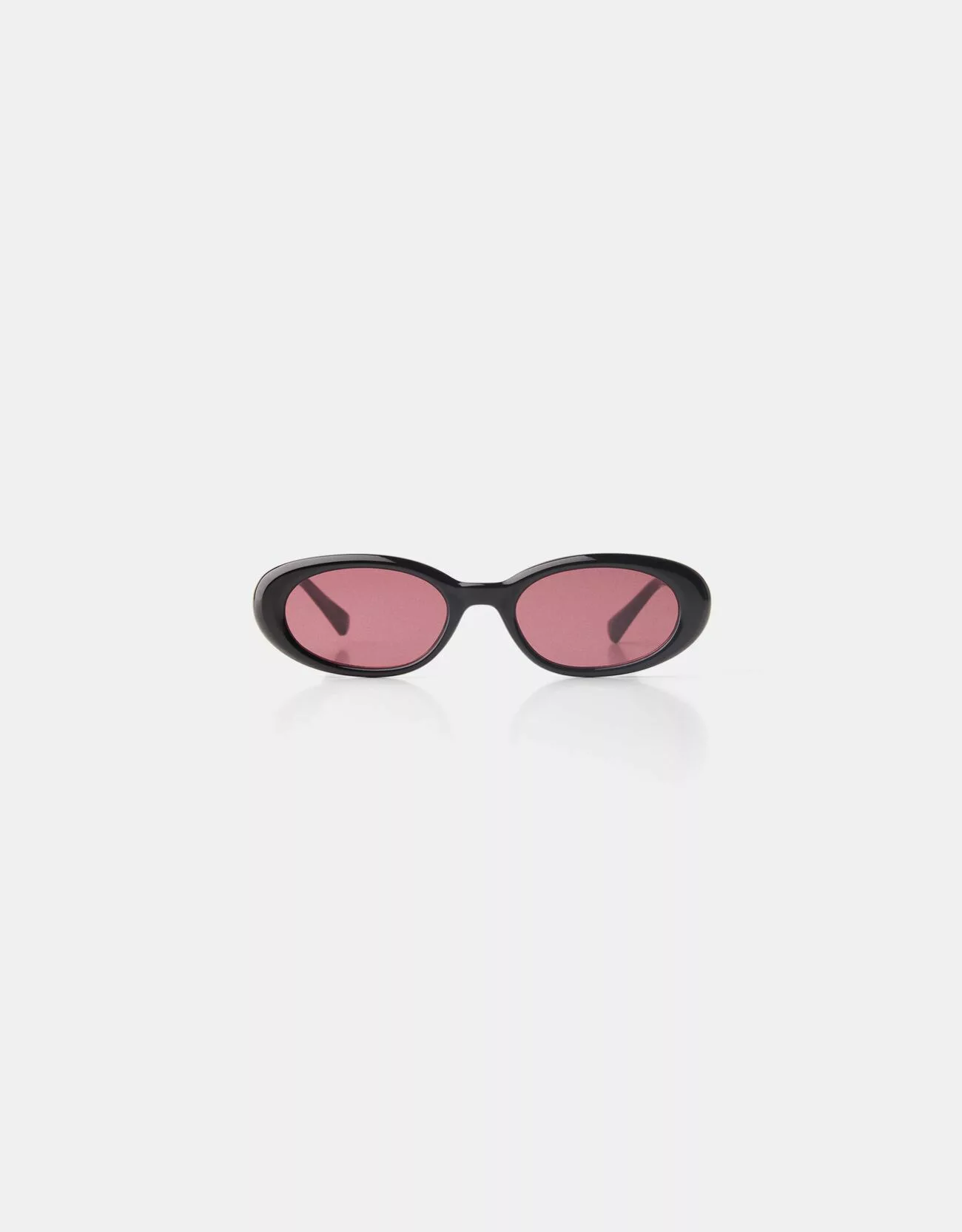 Bershka Ovale Sonnenbrille Damen Rot günstig online kaufen