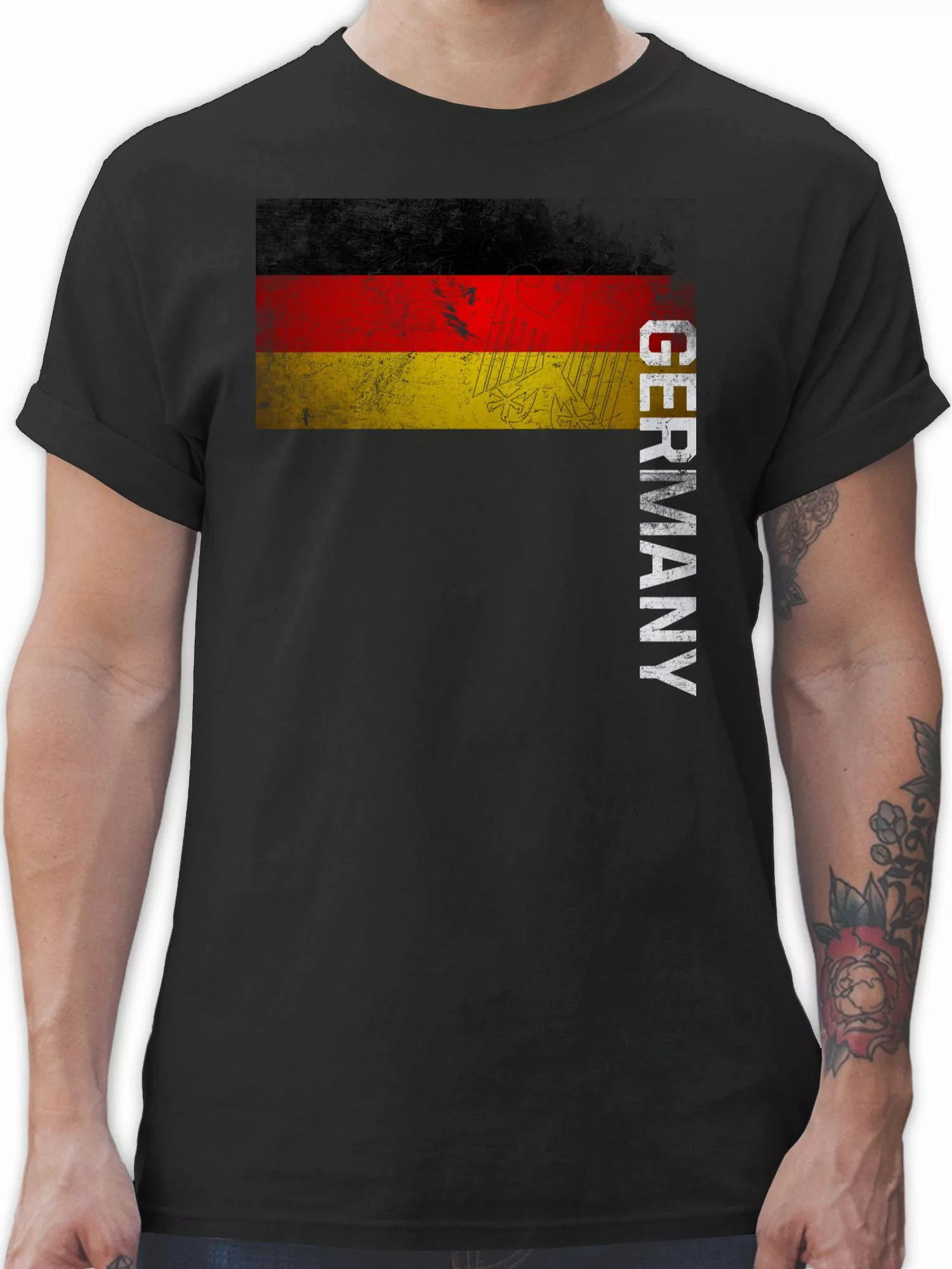 Shirtracer T-Shirt Deutschland Flagge Adler Germany günstig online kaufen
