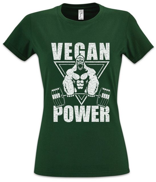 Urban Backwoods Print-Shirt Vegan Power Damen T-Shirt Veganer Speziesismus günstig online kaufen