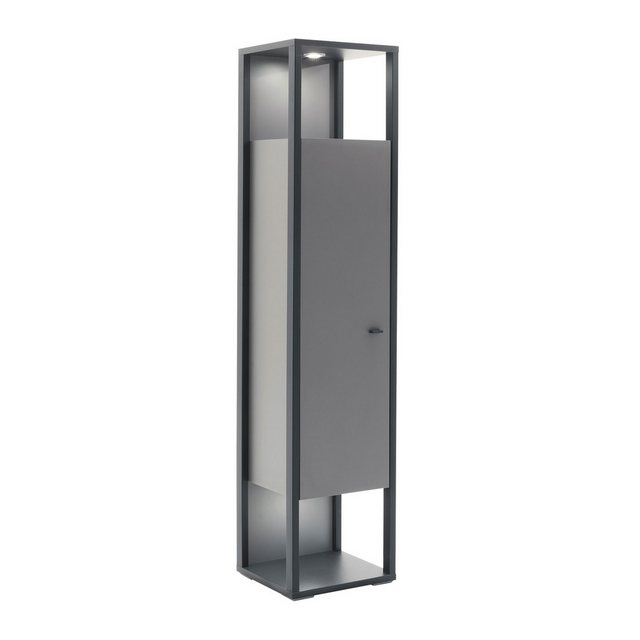 expendio Vitrine Larus 4 Royal Grey Melamin / anthrazit Dekor 40x178x37 cm günstig online kaufen