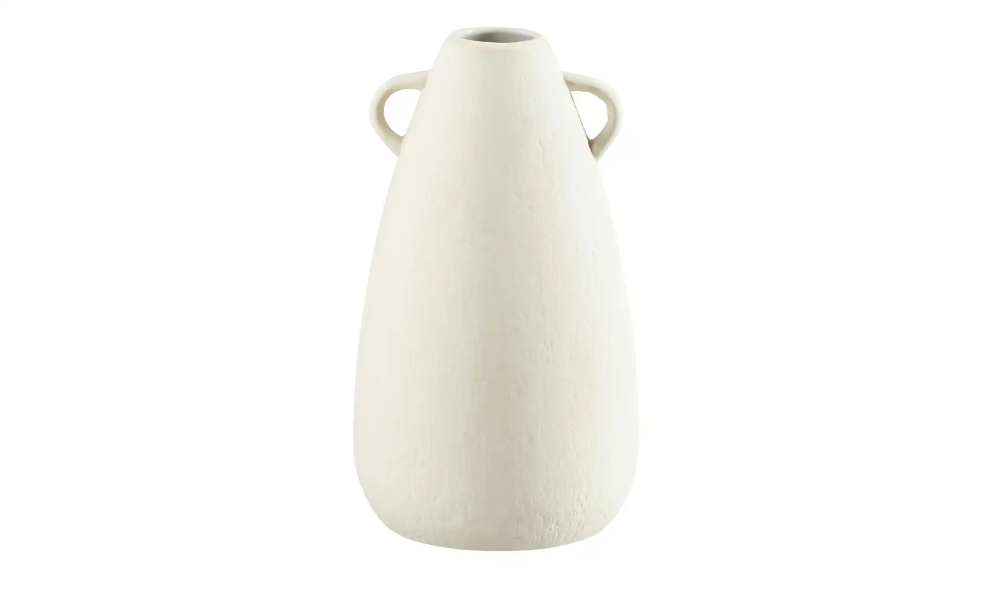 HOME STORY Vase   ¦ creme ¦ Steinzeug ¦ Maße (cm): H: 18,42  Ø: 10.8 Access günstig online kaufen