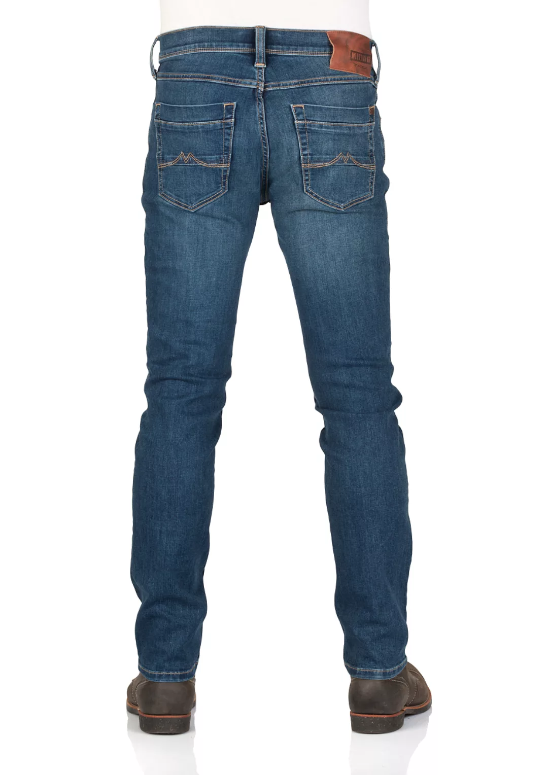 Mustang Herren Jeans Washington - Slim Fit - Blau - Dark Denim Blue günstig online kaufen