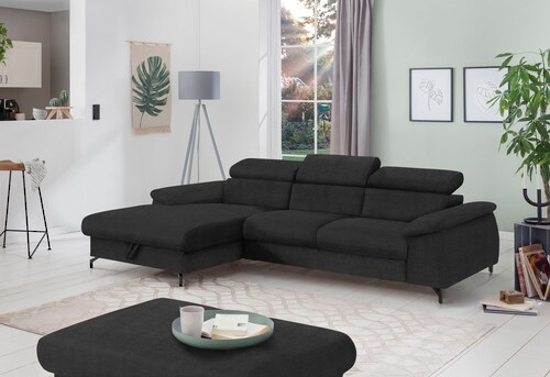 COTTA Ecksofa "Kitty L-Form", mit Kopfteilverstellung, wahlweise mit Bettfu günstig online kaufen
