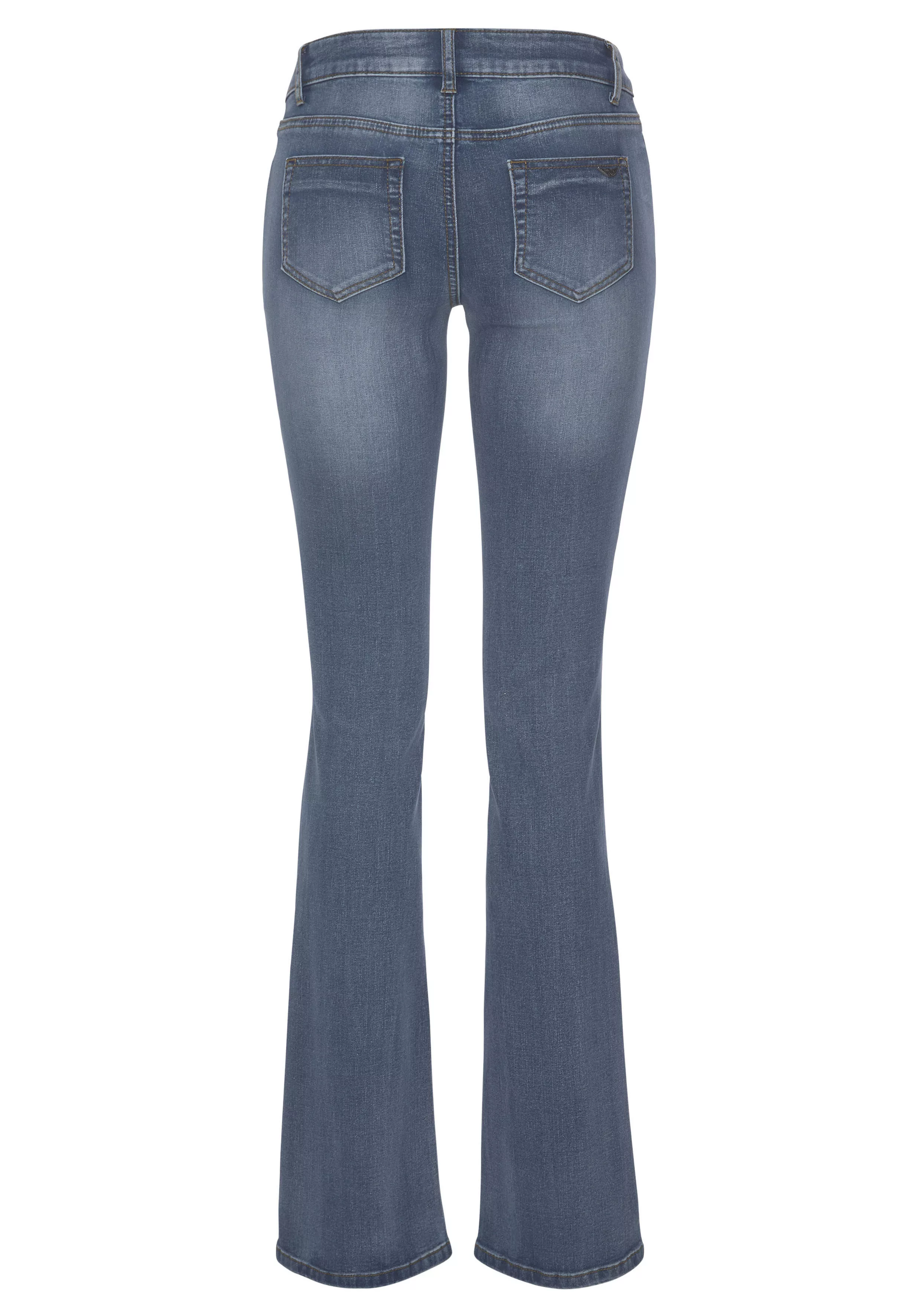 Arizona Bootcut-Jeans "mit Keileinsätzen", Low Waist günstig online kaufen