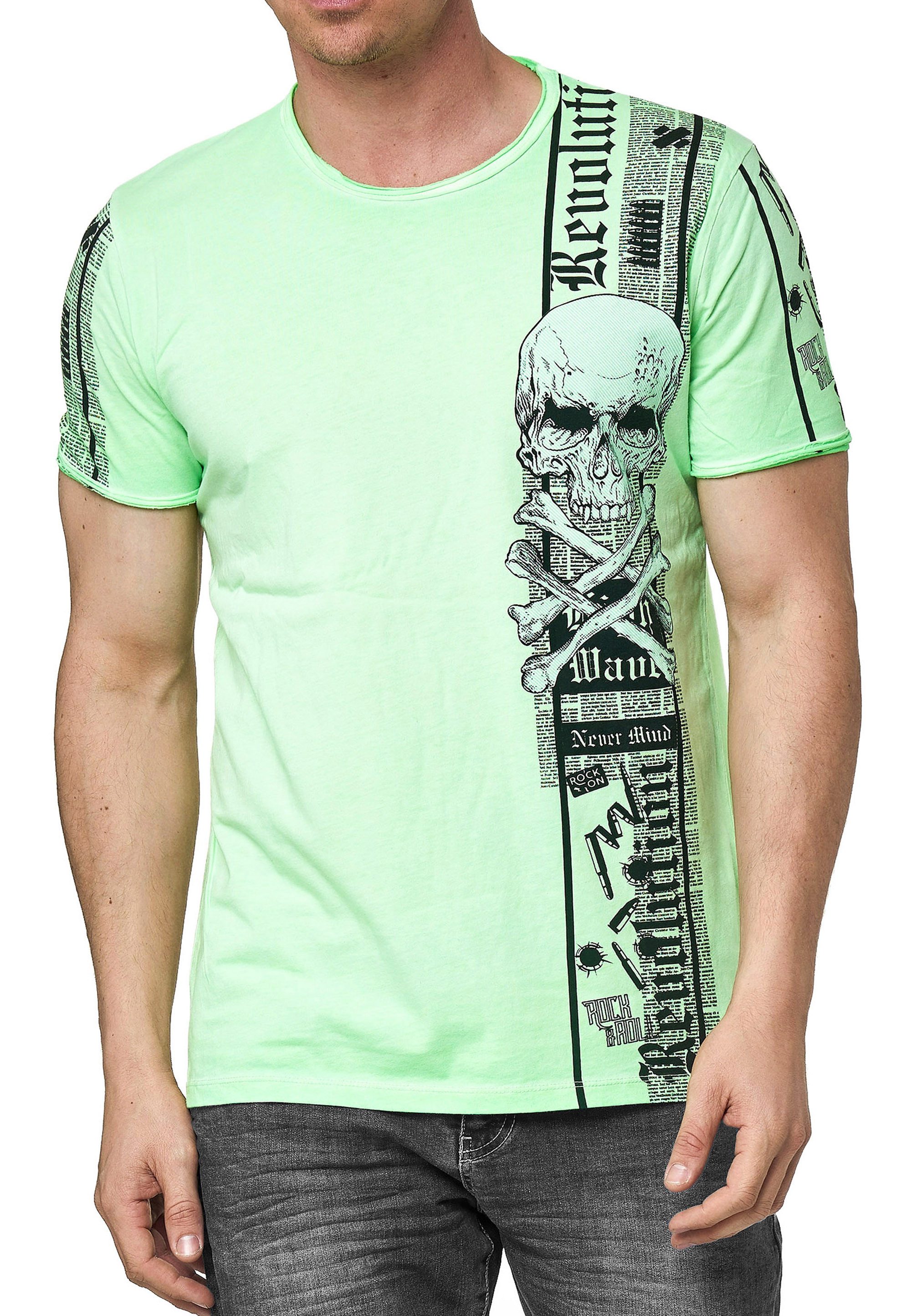 R-NEAL T-Shirt T-Shirt Verwaschen Regular Printed günstig online kaufen