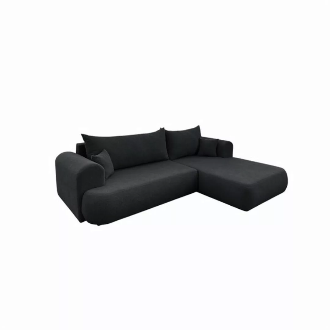 Fun Möbel Ecksofa Schlafsofa Sofa ANIKE in Stoff Now or Never, Ottomane Lin günstig online kaufen