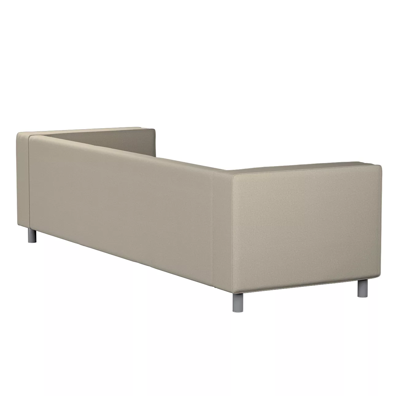 Bezug für Klippan 4-Sitzer Sofa, grau-beige, Bezug für Klippan 4-Sitzer, Am günstig online kaufen