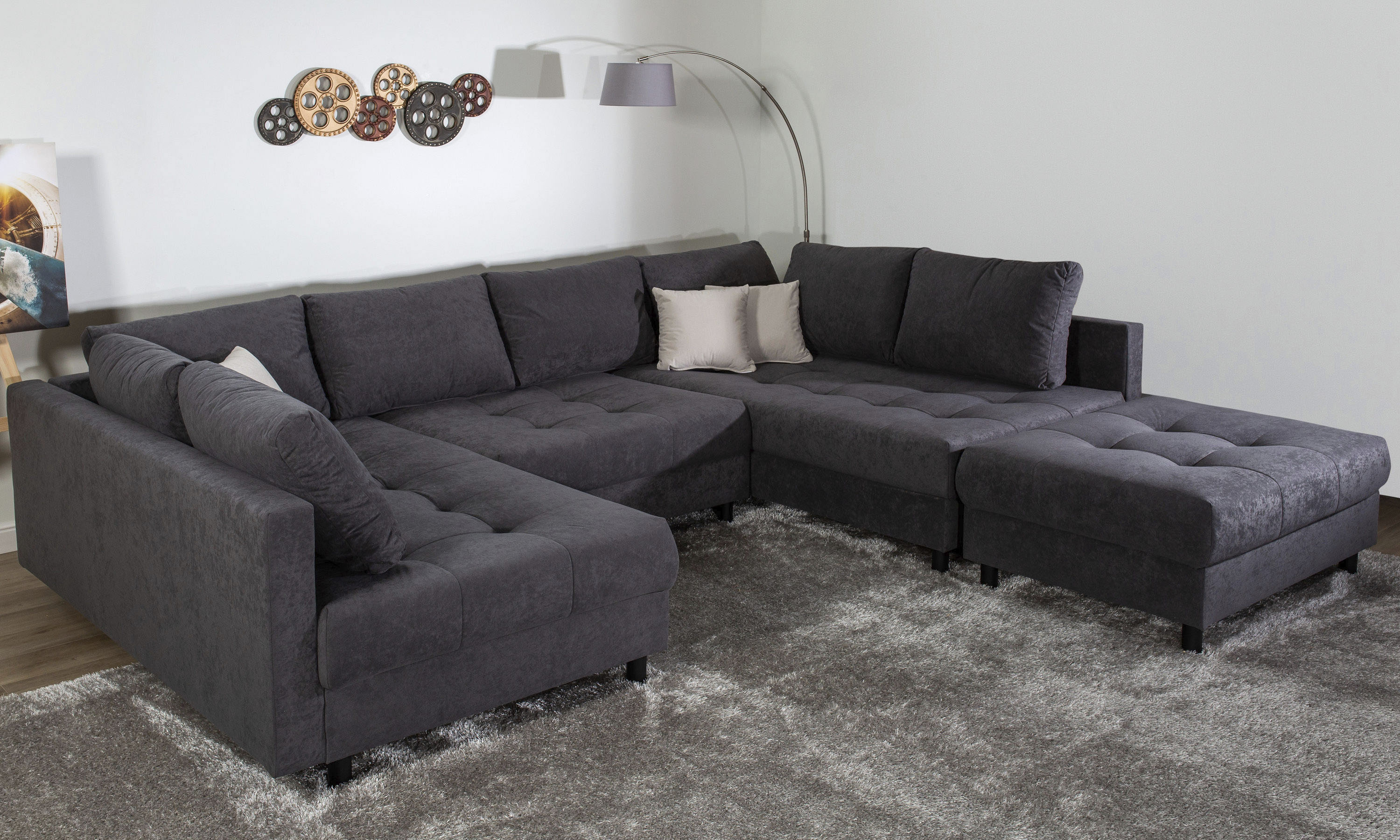 Home affaire Wohnlandschaft "Toni U-Form" günstig online kaufen