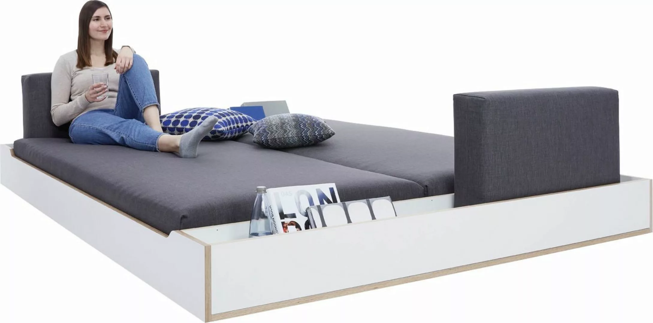 Müller SMALL LIVING Futonbett MAUDE Bett, Überlänge 210 cm günstig online kaufen