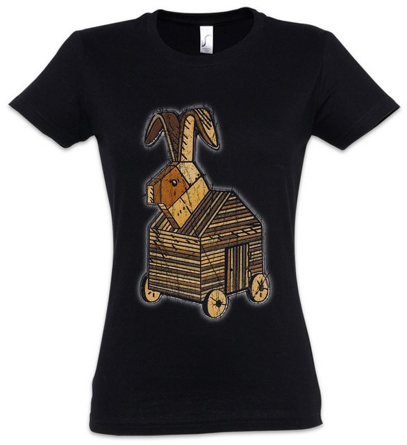 Urban Backwoods Print-Shirt Trojan Rabbit Damen T-Shirt Monty Fun Knights P günstig online kaufen