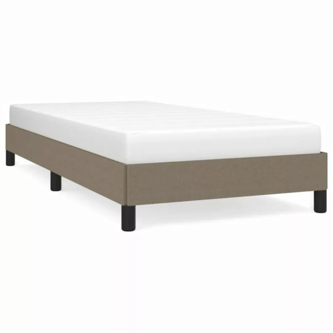 furnicato Bettgestell ohne Matratze Taupe 90x200 cm Stoff (1-tlg) günstig online kaufen