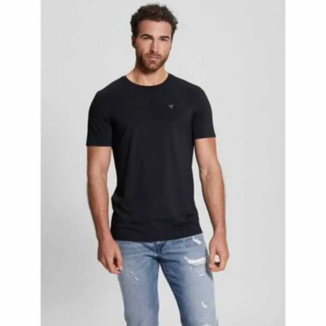 Guess  T-Shirts & Poloshirts M3Y45 KBS60 TECH TEE-JBLB BLACK günstig online kaufen