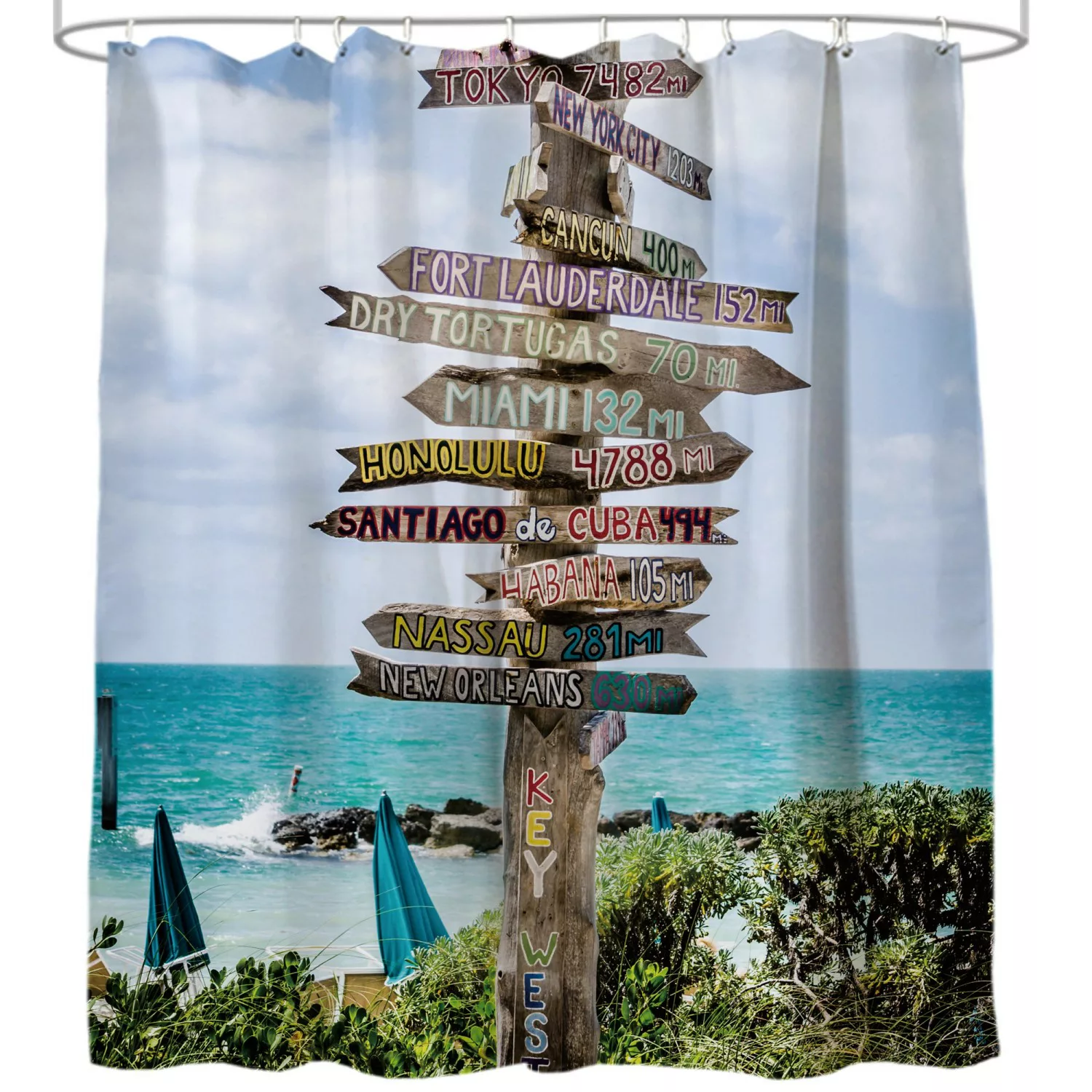 Sanilo Duschvorhang Key West 180 x 200 cm günstig online kaufen