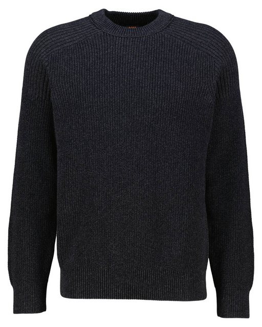 BOSS Strickpullover Herren Strickpullover aus Baumwolle ALAMAKA (1-tlg) günstig online kaufen