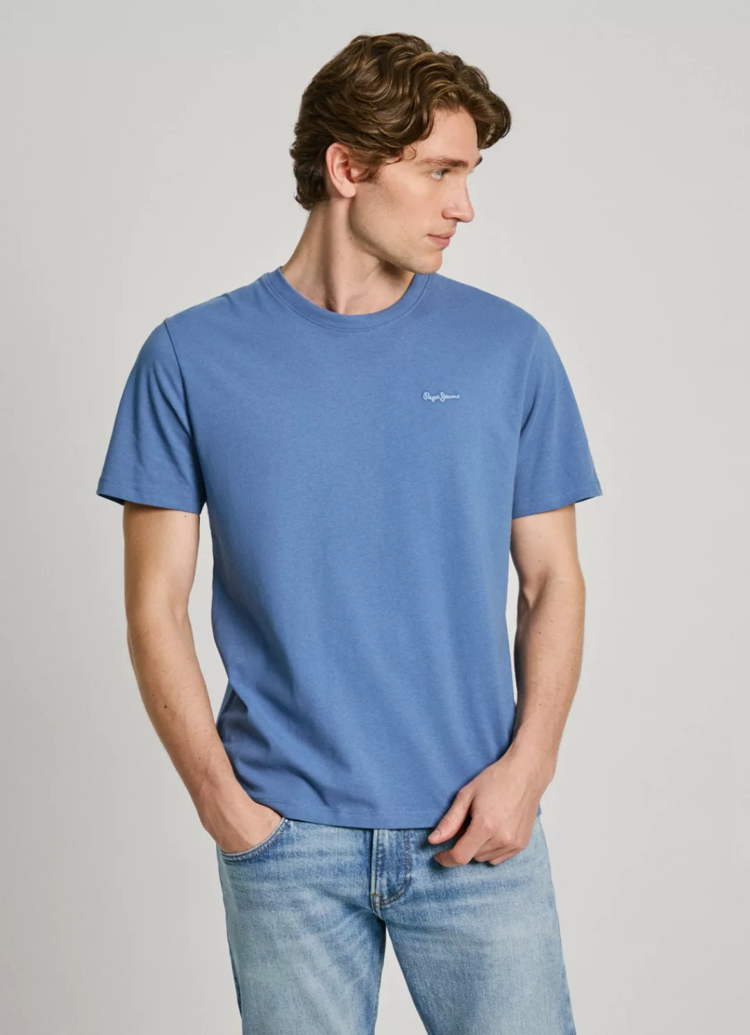 Pepe Jeans T-Shirt "CONNOR", mit gesticktem Logo auf der Brust günstig online kaufen