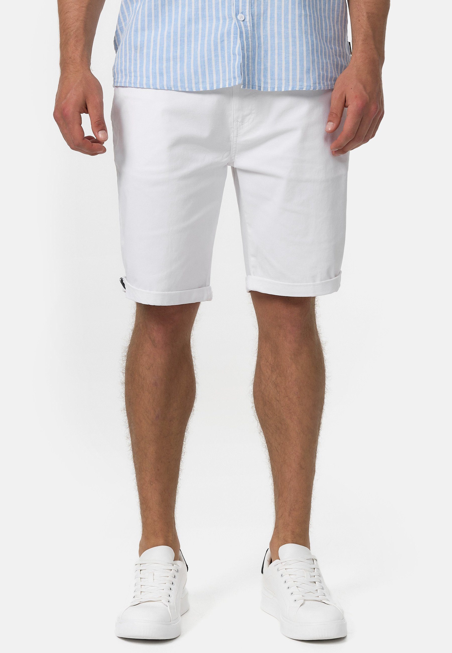 Indicode Chinoshorts Creel aus elastischer Baumwoll-Qualität günstig online kaufen