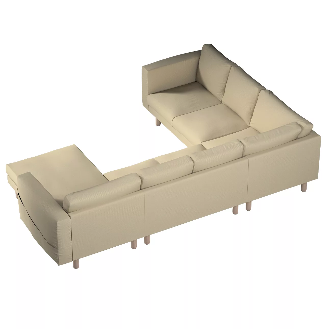 Bezug für Norsborg 5-Sitzer Ecksofa mit Recamiere, beige, Norsborg Bezug fü günstig online kaufen