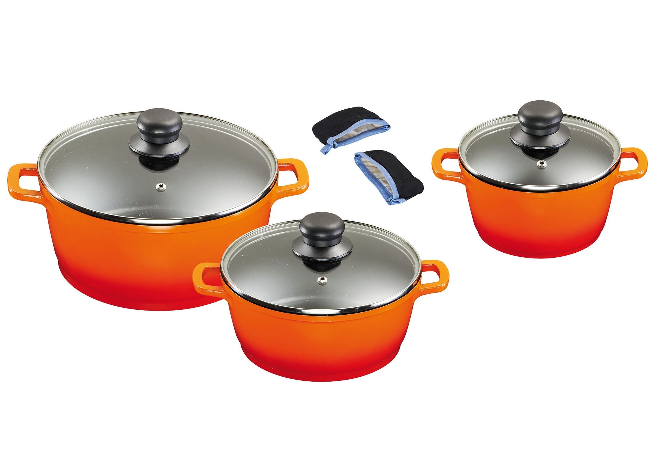 KING Topf-Set, Aluminiumguss, (Set, 6 tlg., 1x Kochtopf Ø 16 cm, 1x Kochtop günstig online kaufen