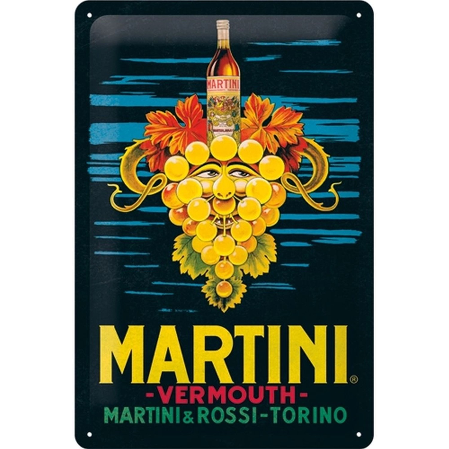 Nostalgic-Art Blechschild 20 x 30cm - Martini - Vermouth Grapes günstig online kaufen