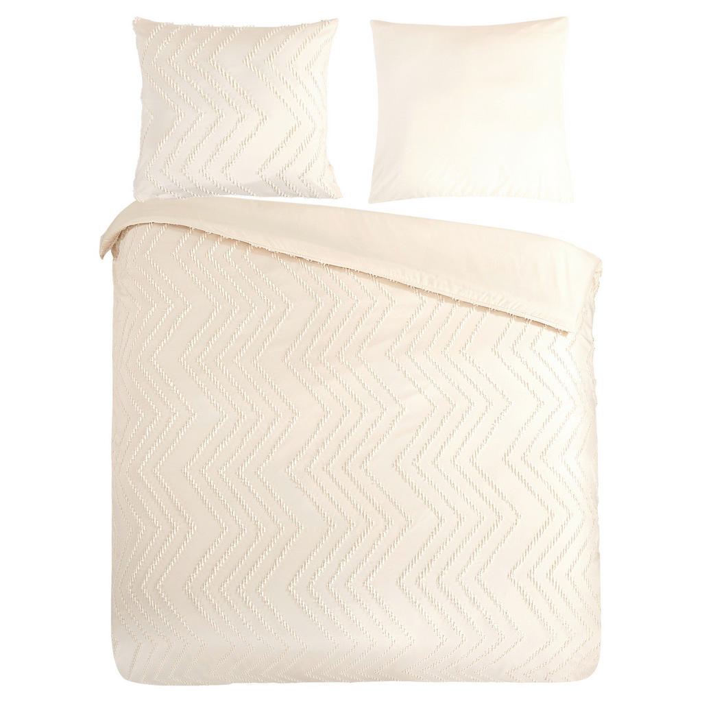 PURE luxury collection Bettwäsche »Zigzag«, Mikrofaser, 135x200, 2 Teilig, günstig online kaufen