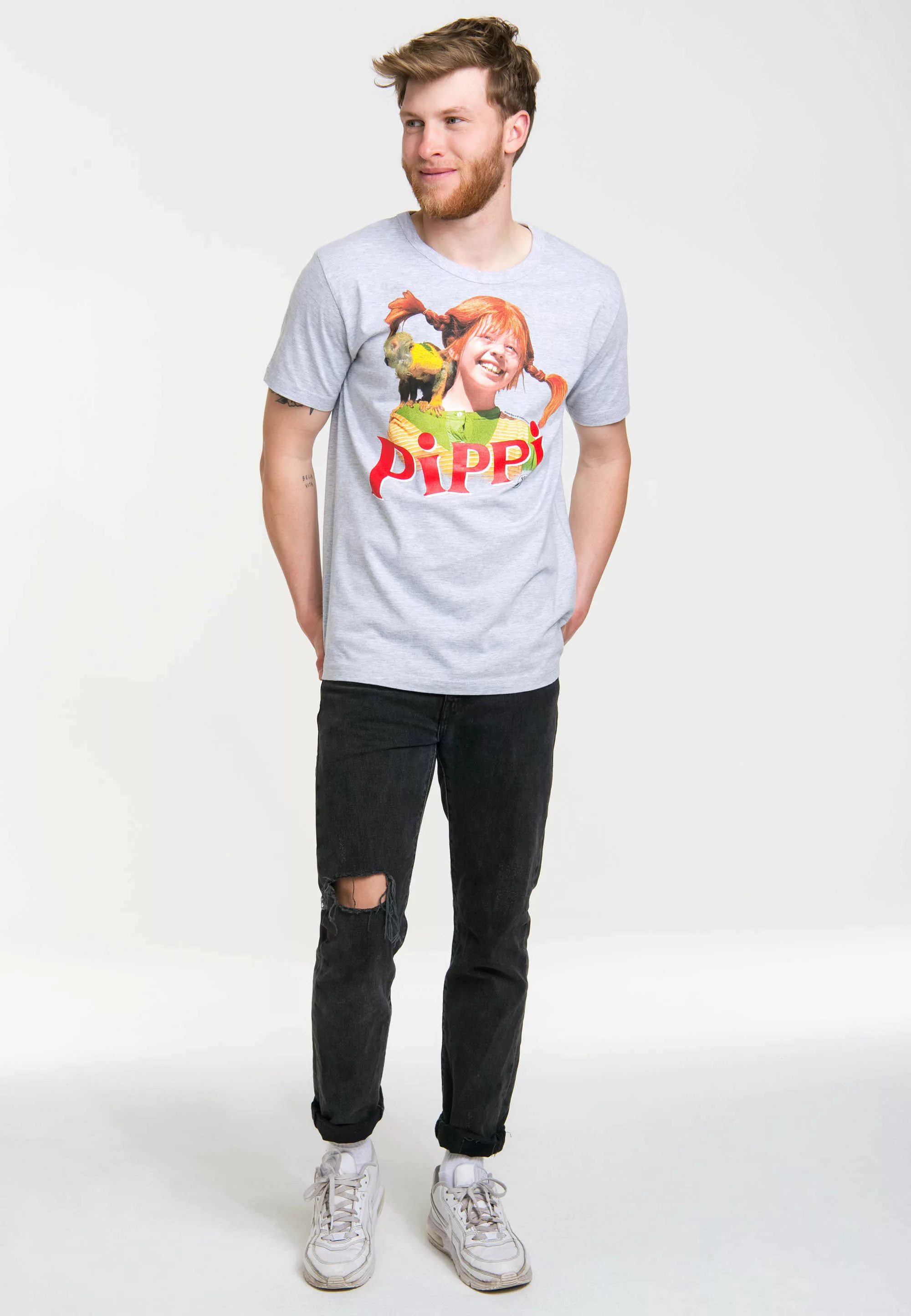 LOGOSHIRT T-Shirt "Pippi Langstrumpf - Äffchen Herr Nilsson" günstig online kaufen