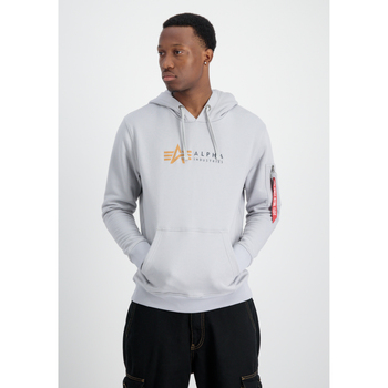 Alpha Industries  Sweatshirt Alpha Label Hoodie - pastel grey günstig online kaufen