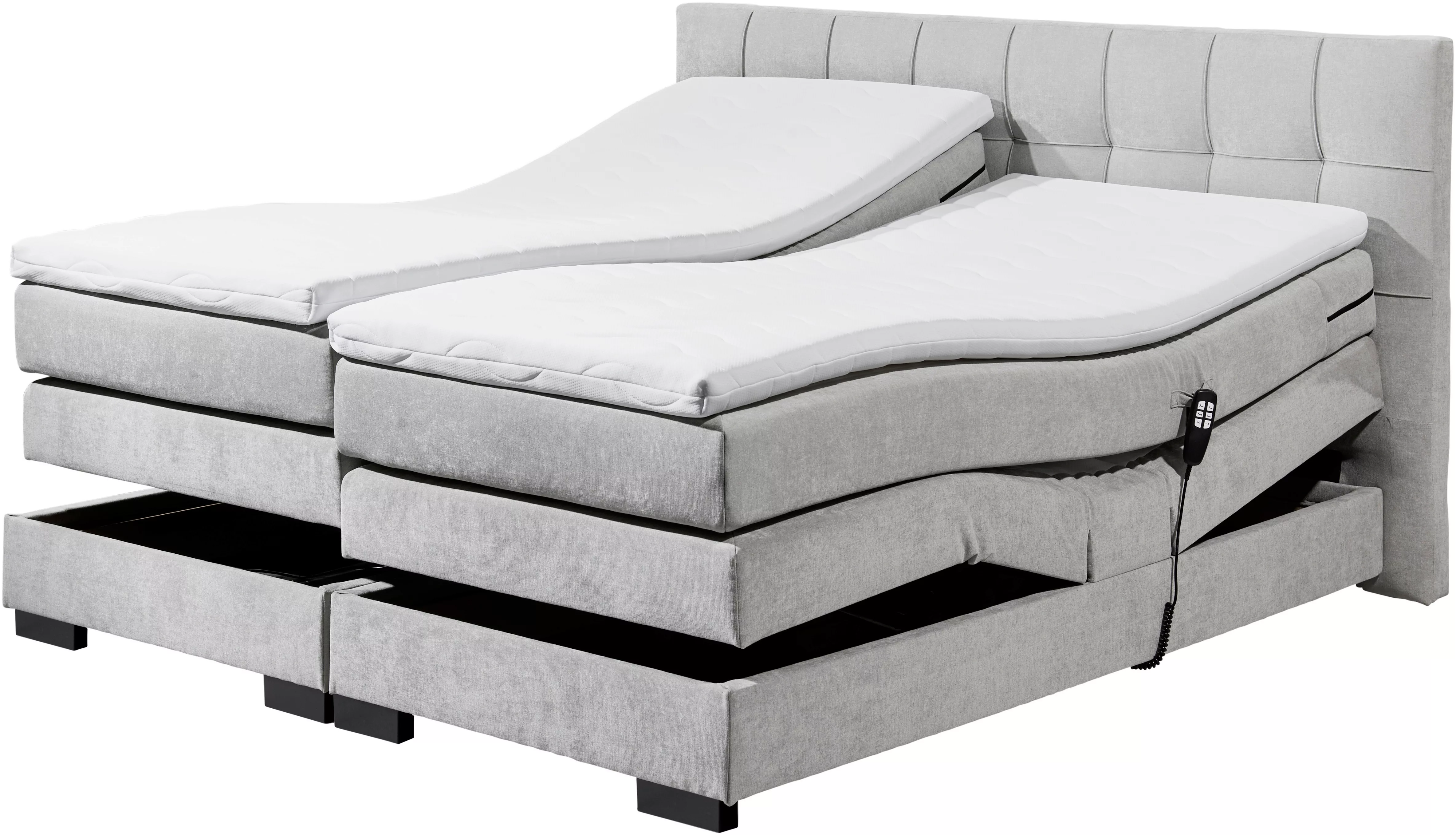 ED EXCITING DESIGN Boxspringbett "Talena", inkl. Motor und Topper günstig online kaufen