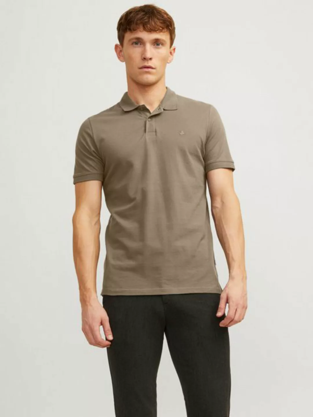 Jack & Jones Poloshirt JJEBASIC POLO SS NOOS mit Logo Stickerei günstig online kaufen