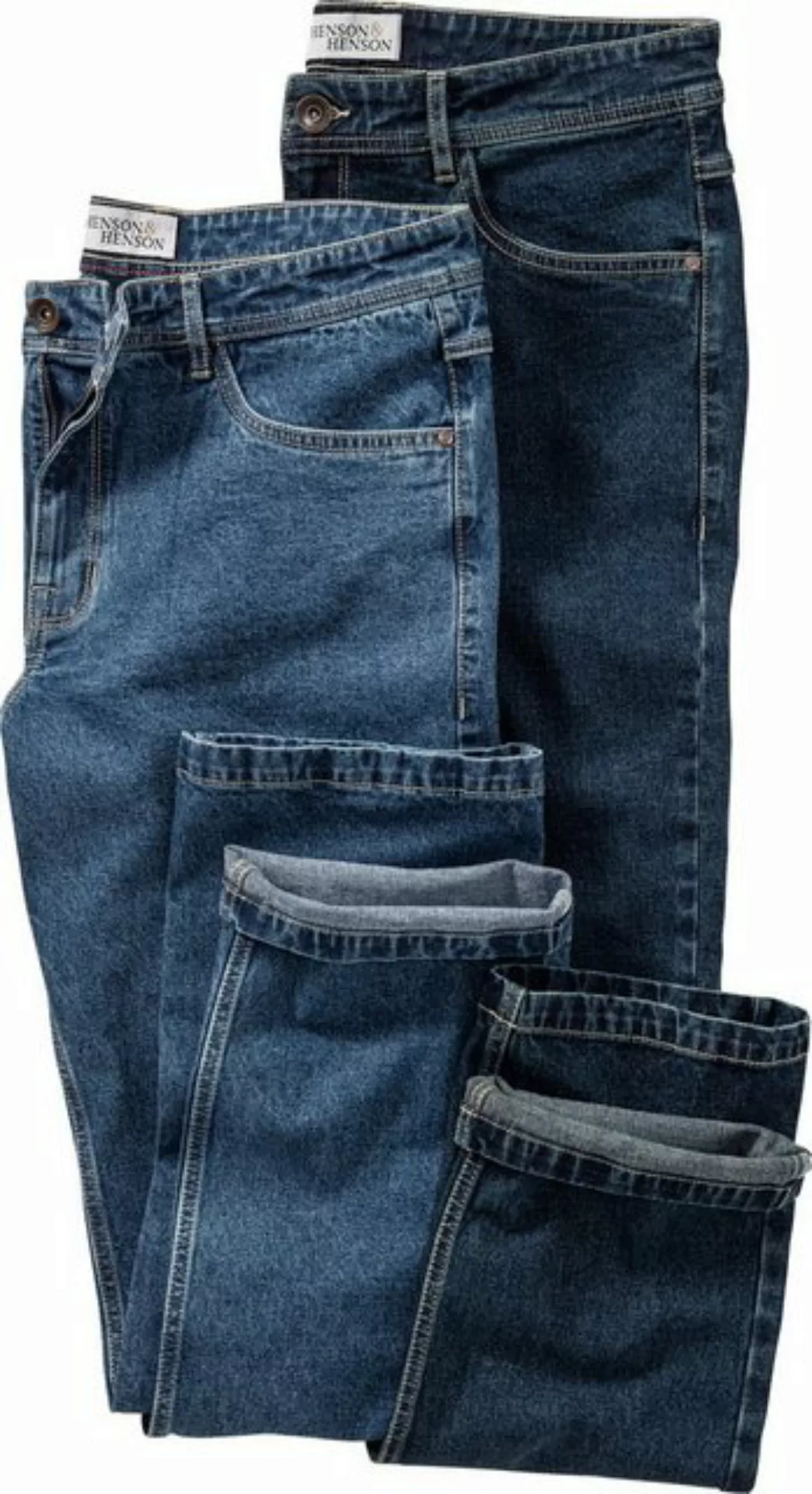 HENSON&HENSON Straight-Jeans (Set, 2er-Pack) komfortable Stretch-Qualität, günstig online kaufen