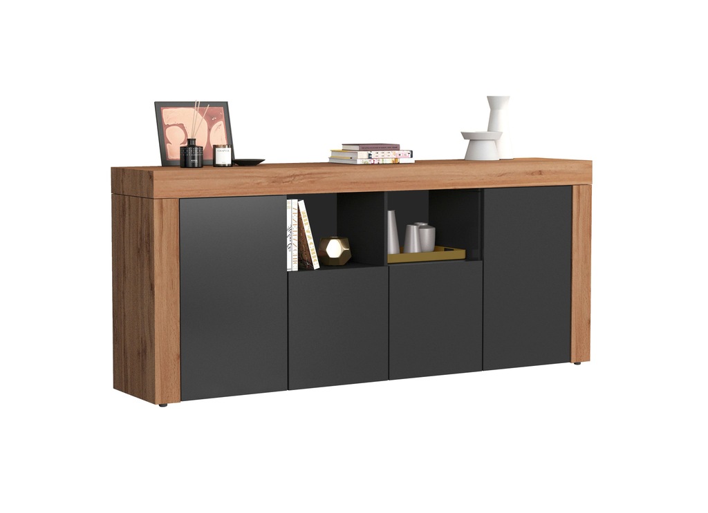 INOSIGN Sideboard "CHRONOS Breite 200 cm mit 4 Türen, 2 offene und 8 geschl günstig online kaufen