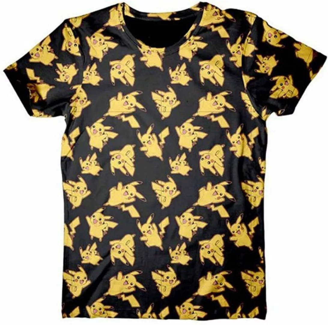 POKÉMON T-Shirt Pokémon T-Shirt all over schwarz Erwachsene + Jugendliche H günstig online kaufen