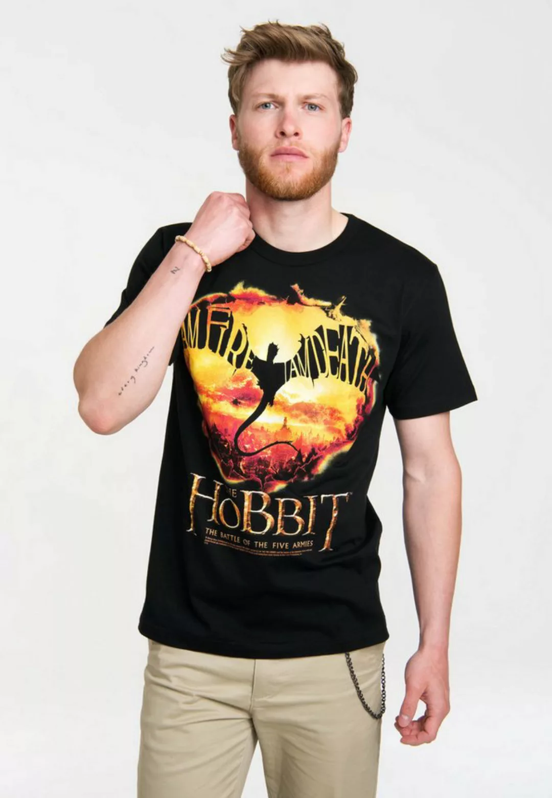 LOGOSHIRT T-Shirt I Am Fire, I Am Death - Hobbit mit coolem Print günstig online kaufen