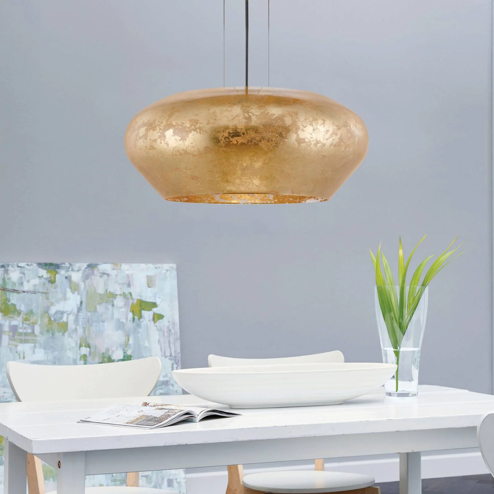 EGLO Stars Of Light Hängeleuchte Priorat, Glas, goldfarben günstig online kaufen