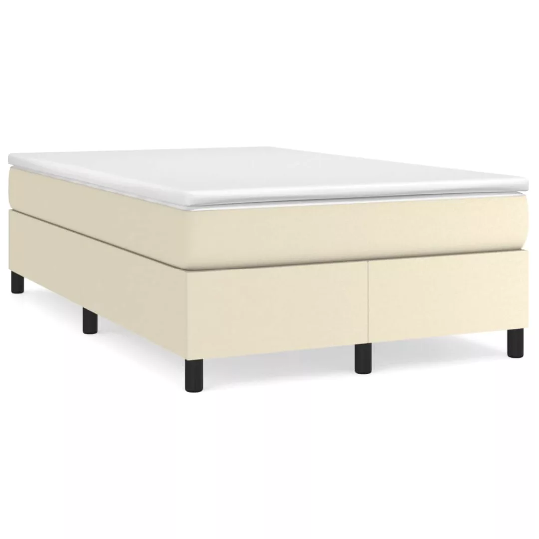 Vidaxl Boxspringbett Creme 120x200 Cm Kunstleder günstig online kaufen