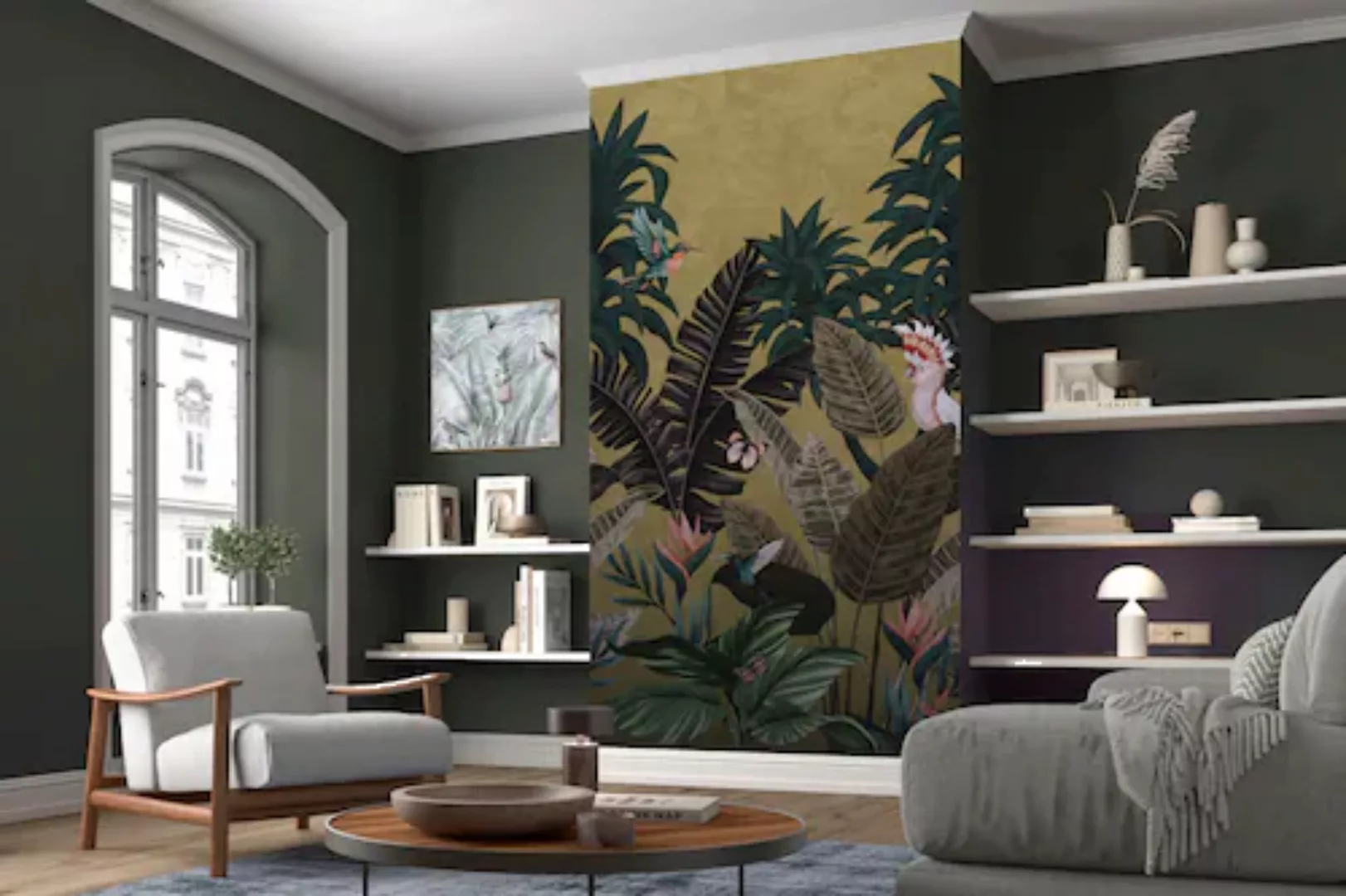 Fashion for walls Fototapete »Tropical Twilight«, floral, Phthalate frei, G günstig online kaufen
