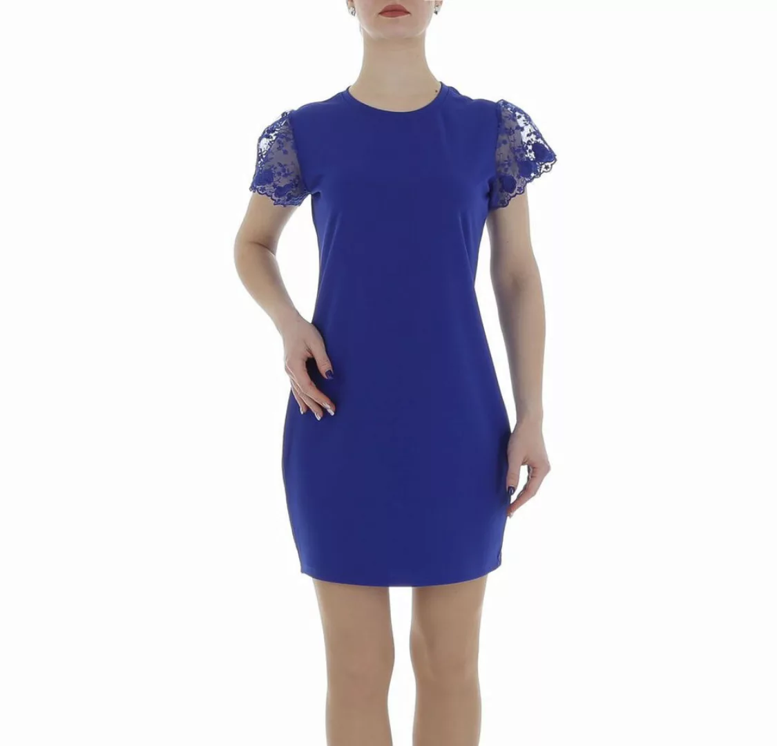 Ital-Design Sommerkleid Damen Freizeit (86164396) Spitze Minikleid in Blau günstig online kaufen