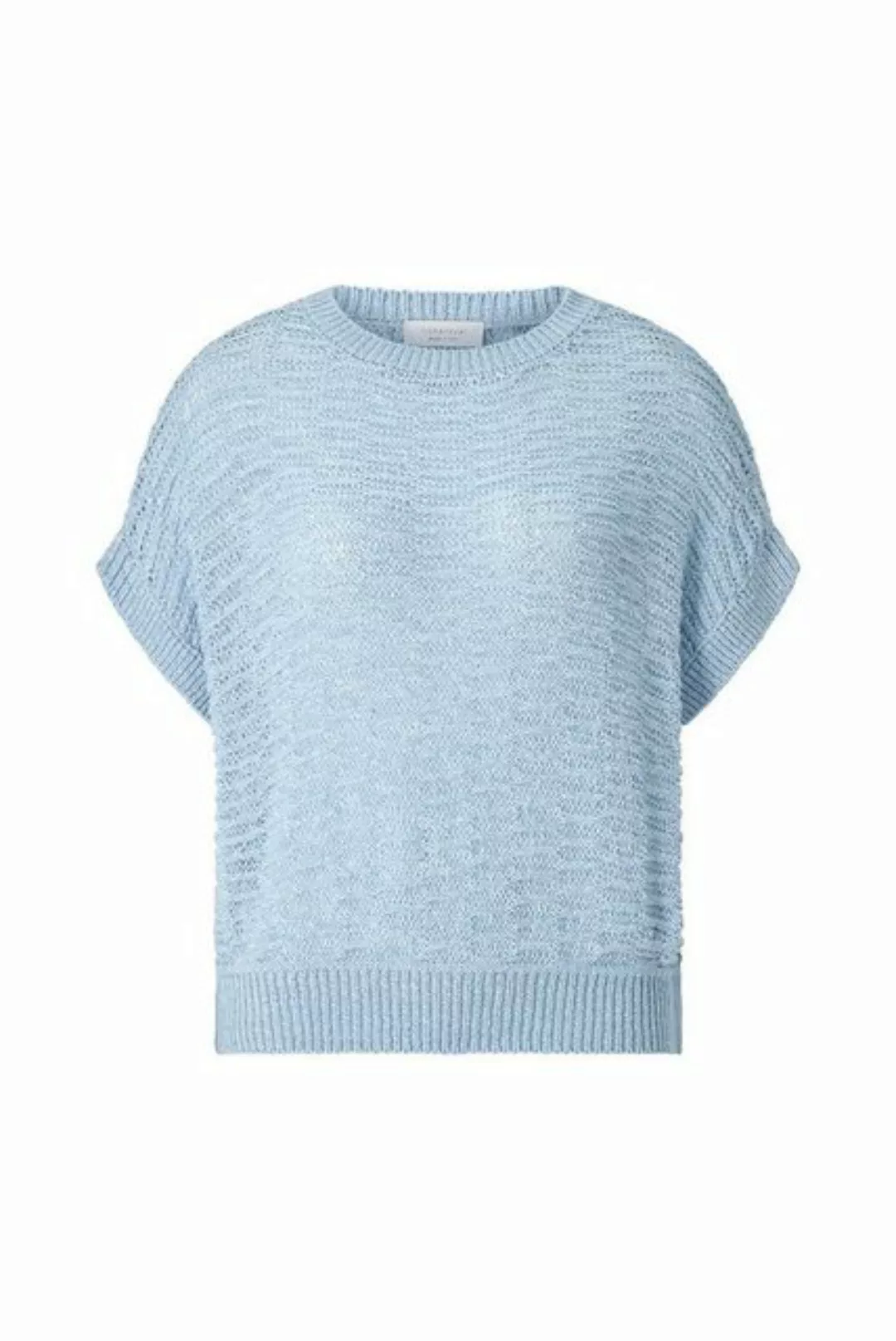 Rich & Royal Sweatshirt sleeveless tape yarn crew-neck, cotton blue günstig online kaufen